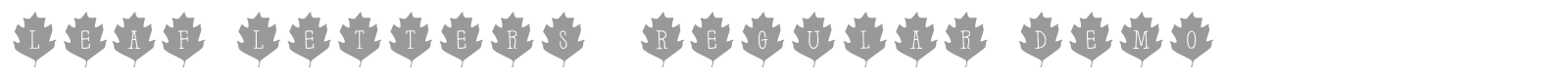 Leaf Letters font preview